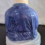 Ceramic Laughing Buddha Lamp Base Blue Robe Budai Hotei Vintage 20cm Image 4