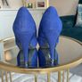 Ladies Dorothy Perkins Royal Blue Faux-suede Platform Court Shoes Image 6