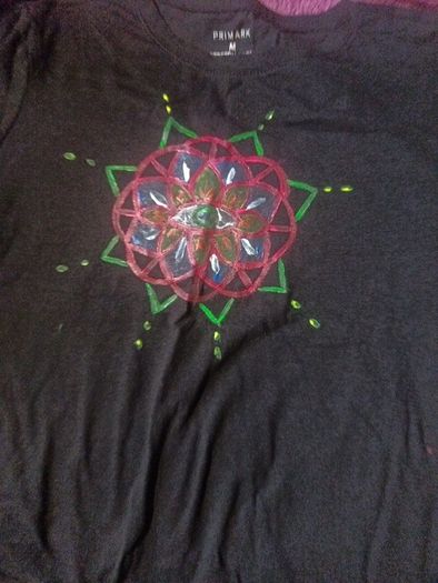 uv hand painted tshirt