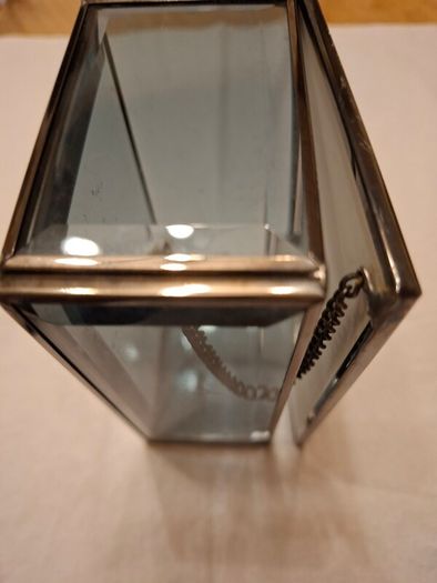 Glass Floral jewellery box
