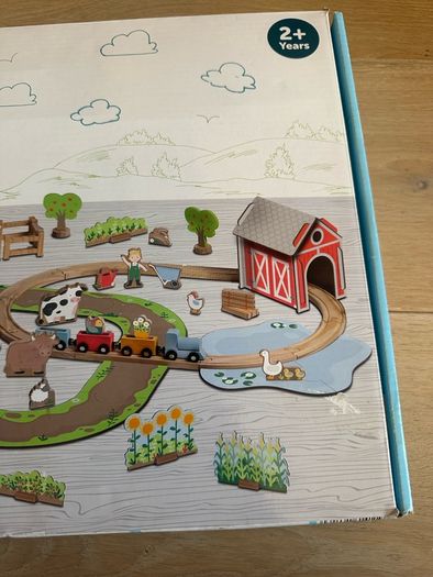 wooden railway set never used