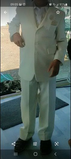 White Communion Suit Age 8-10