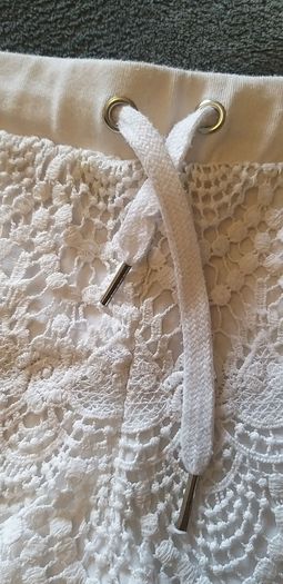 Ladies White Lace Shorts