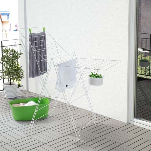 IKEA FROST White Folding Drying Rack