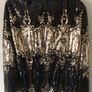 BNWT Savida black gold sequin blouse size small Image 4