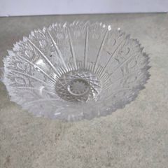 Bohemia Czech Republic Hand Cut Crystal Queen Lace Bowl