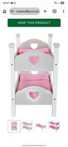 Dolls bunk bed