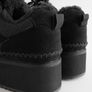 Size 7 Black Forever Comfort Chunky Trainers Runners Cosy Faux Fur Lined Suede Image 3