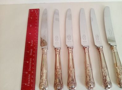 A1 Silverplate Cutlery, table Knives, George Butler Cavendish