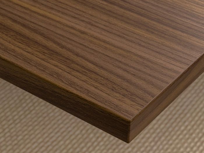 MITTZON office desk walnut veneer/black