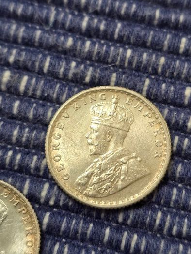 George V 1/4 silver Rupees