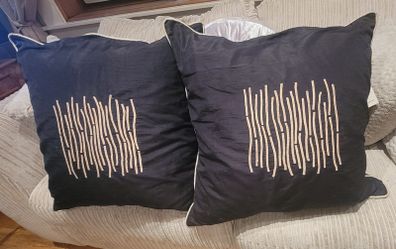 The Top Drawer Irish Made Cushions 58cms/23"x 58cms/23" x2