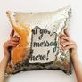 Personalised Sequin Reveal Cushion Cover Any Message Image 6