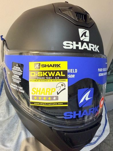 Shark D-Skwal 2 Motorcycle Helmet Matt Black M