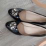 Stunning Black Patent Leather K Shoes Size 6.5 Wide Fitting Image 4