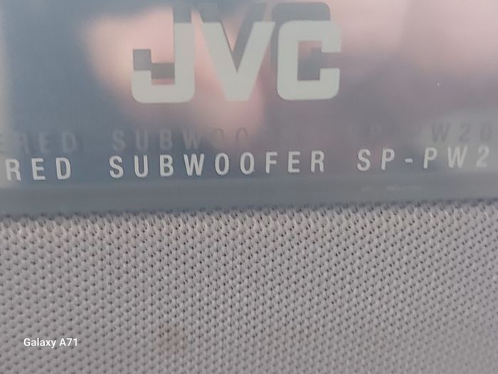JVC VS-DT2000R Compact Component Music System, Radio, CD, Powered Subwoofer SP-PW2 and 2 Direct Drive Stick speakers
