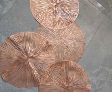 Rose gold table mats 9 euro each