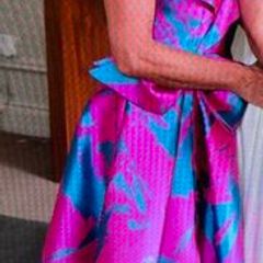 Mother of the Bride dress and hat