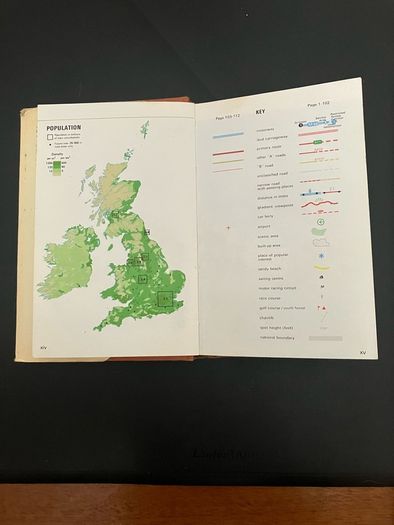 Observers. Tourist Atlas of Britain and Ireland. 1976, 120 pages. Excellent condition, with cover