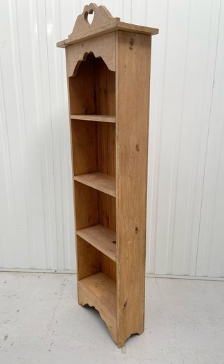 Vintage Pine Heart Motif Book Shelf
