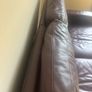 Leather Burgundy Couch Image 7