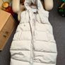New, unworn: Cream panelled puffer gilet - quilted waistcoat Image 4