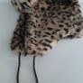 Fur hat new leopard print adult Image 5