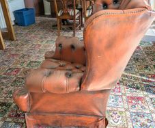 chesterfield style wingback chairs