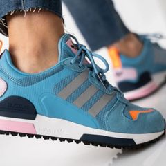 ADIDAS Women's  ZX700 blue mix trainers Sz 8 UK - RRP 149