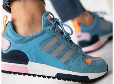 ADIDAS Women's  ZX700 blue mix trainers Sz 8 UK - RRP 149