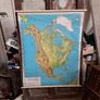 Vintage Map North America Image 4