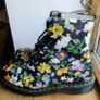 Mint Dr Martens Pascal 8 Eye Darcy Floral Size 5(38) Image 2
