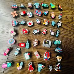 croc charms medical doctor nurse dentist hospital x 10
