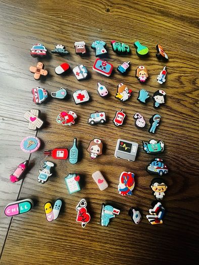 croc charms medical doctor nurse dentist hospital x 10