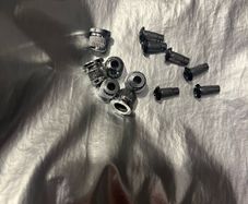 string ferrules for Jackson esp charvel IBANEZ fender Telecaster or any other guitar build requiring flush mounted ferrules for string-through-body mounting.electric guitar parts accessories