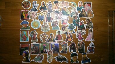 Artist's Famous Paintings Stickers Decals