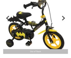 Batman Bike With Stabilisers Smyths 12 Inch