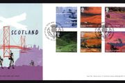 2003 Great Britain A British Journey: Scotland Commemorative Stamps Royal Mail Addressed First Day Cover (FDC).