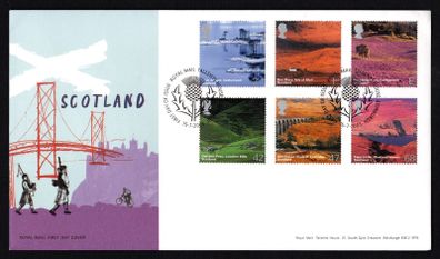 2003 Great Britain A British Journey: Scotland Commemorative Stamps Royal Mail Addressed First Day Cover (FDC).