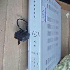 sky box and wifi hub
