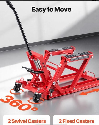 Hydraulic Motorcycle Lift Jack 1500lb / 680kg  Heavy Duty ATV & Motorcycle Hoist Stand