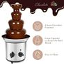 Chocolate Fountain 4 Tier Chocolate Fountain Machine Chocolate Fountain Fondue Set Electric Electric Chocolate Melting Machine Fondue Maker Fountain UK Plug 220V Image 5