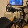 (Logitech G923 Set Not Included) Racing Simulator Cockpit with Seat Image 3