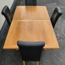Oak Dining Table and 4 Chairs Image 3