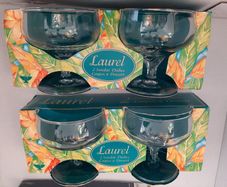 4 new glass  sundae in wrapping