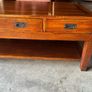 Military style Walnut Coffee Table Image 5
