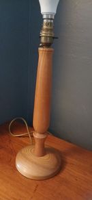 Hand Turned Wooden Lamp Base