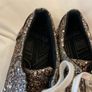 Girls shoe trainers bundle Zara Bershka uk3 35 white and silver sparkles Image 4