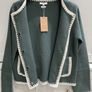 Spainish designer brand Yerse dark teal Green colour  wool cardigan / jacket BRAND NEW Image 5