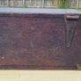 Old wooden box with brass fittings Image 4